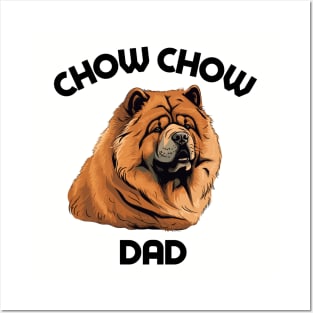 Chow Chow Dad Funny Gift Dog Breed Pet Lover Puppy Posters and Art